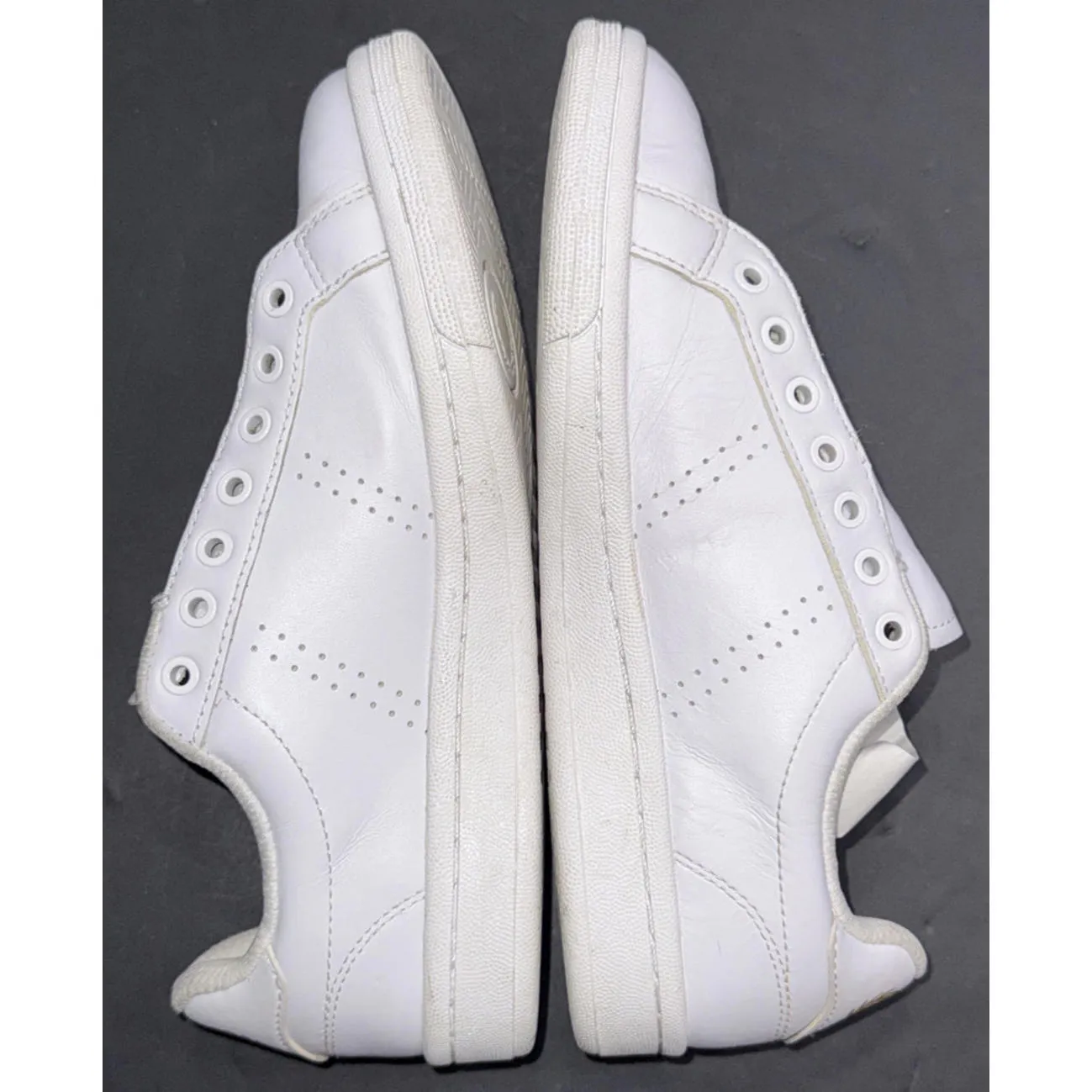 Fred Perry White Canvas Low Trainer Designer Athleisure Sneakers Shoes Womens 6 - Image 3