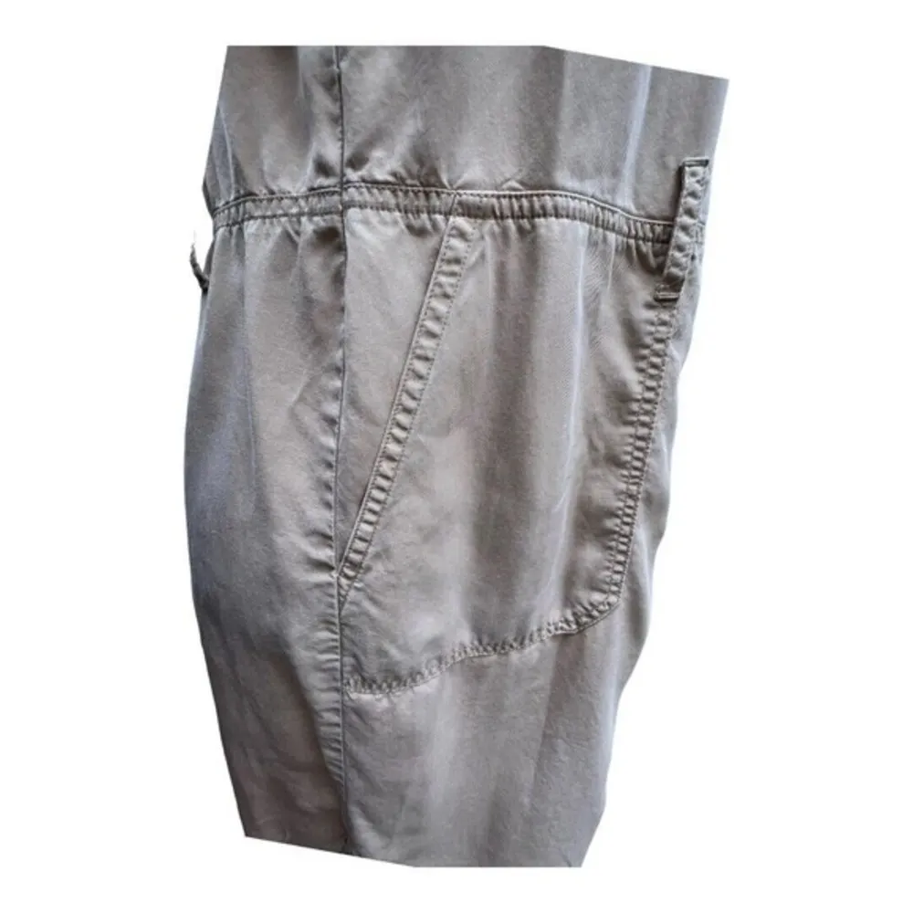 Lauren Ralph Lauren Button up Shirt‎ Dress Petite Size 8 Beige - Image 9