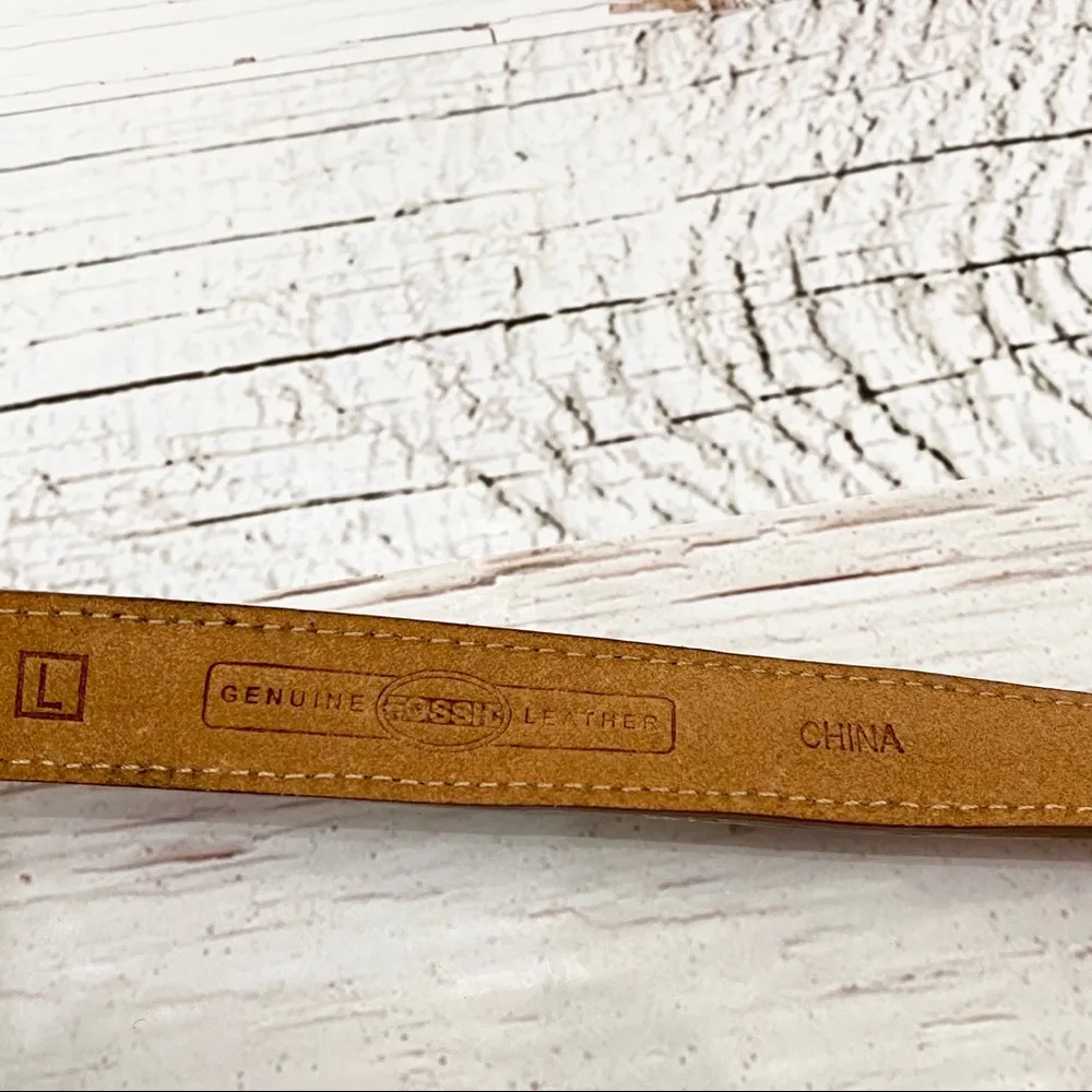 Fossil Genuine Leather Patchwork Belt L - Image 7