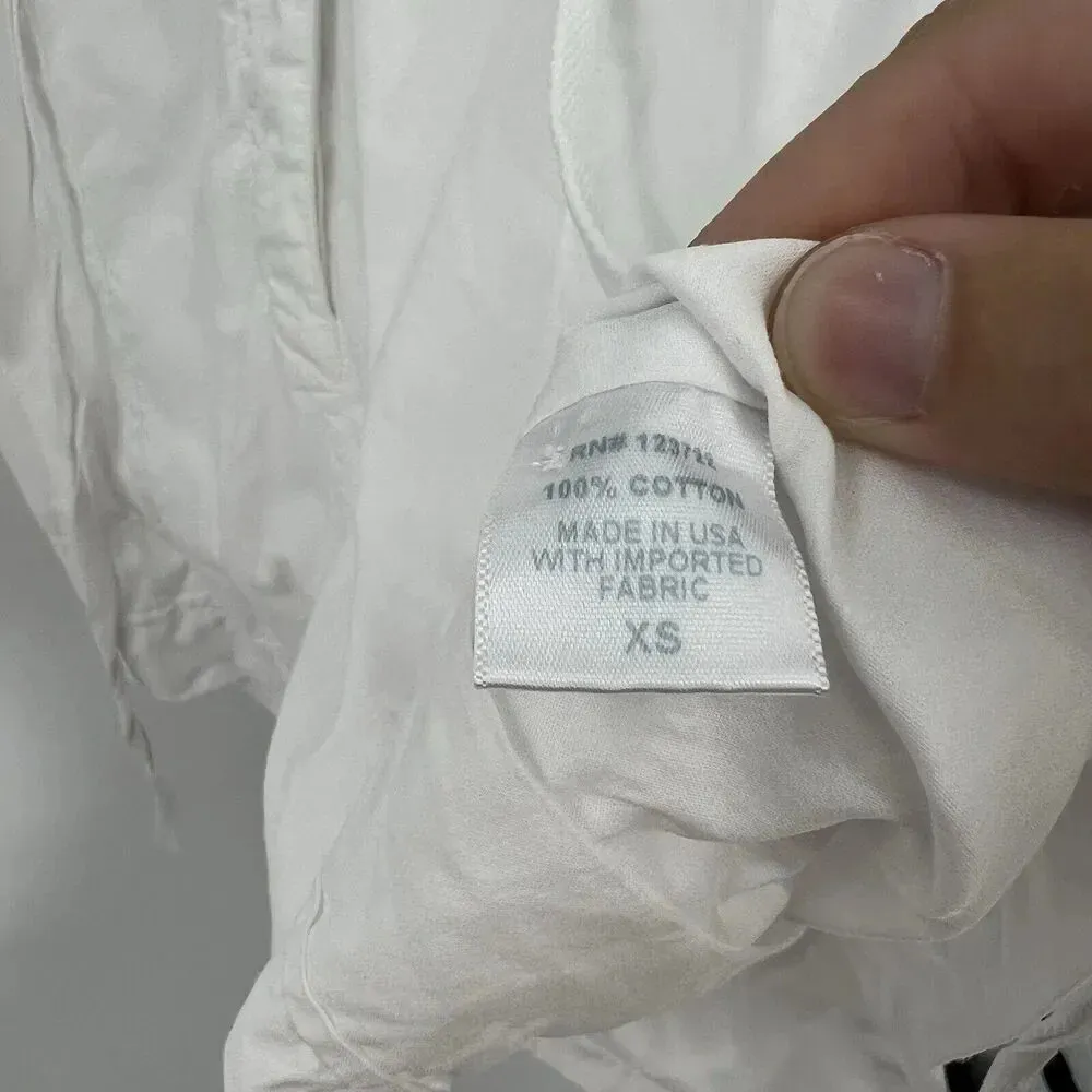 XiRENA‎ White Long Sleeve Romper Button Drawstring Lightweight Coastal Size XS - Image 10