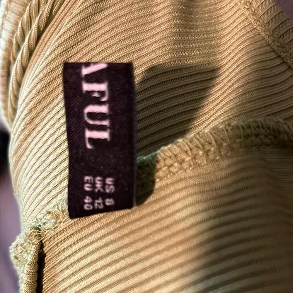 Zaful Green Asymmetrical Ruched Halter Dress - Image 12