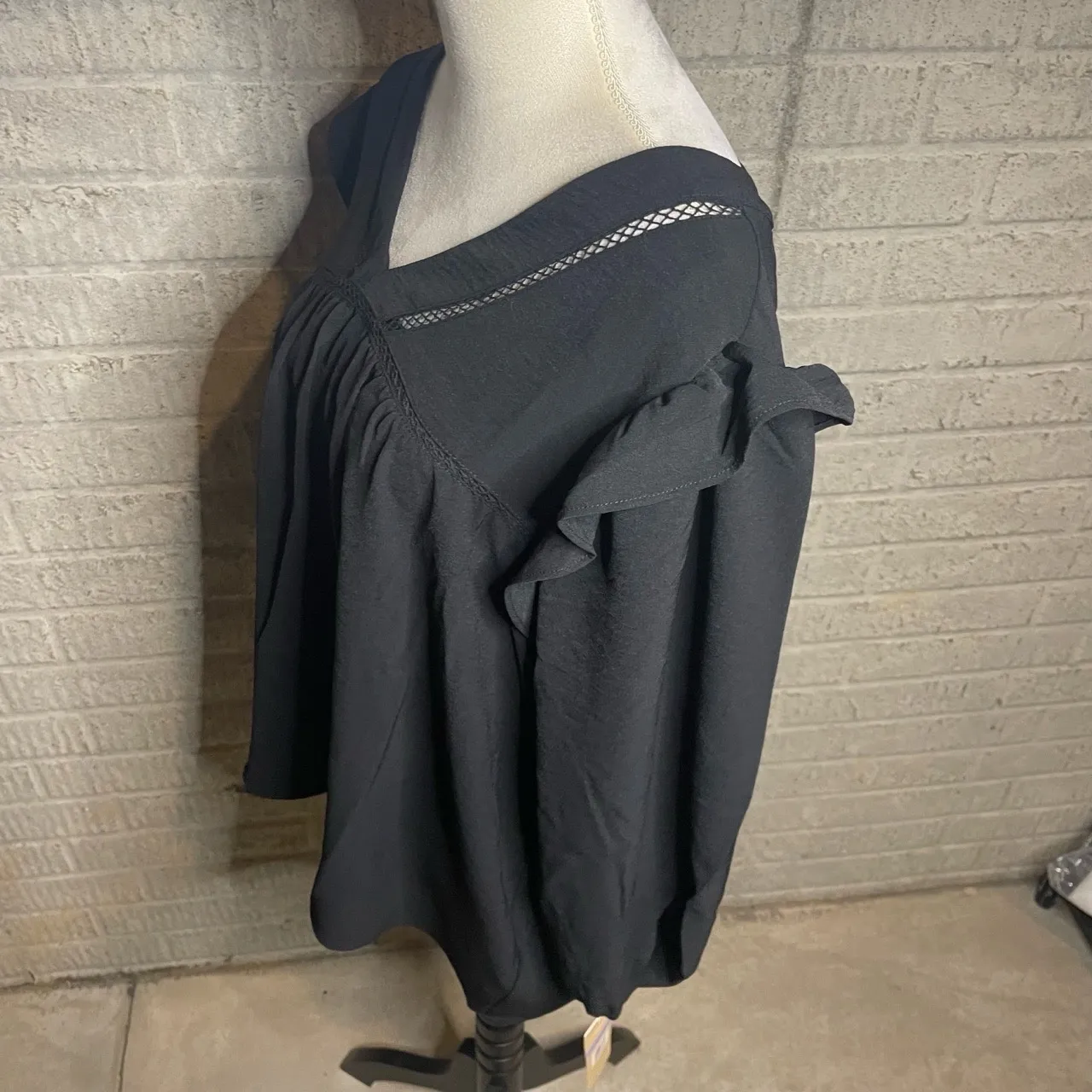 NWT Hope And Harlow Womens Black V - Image 2