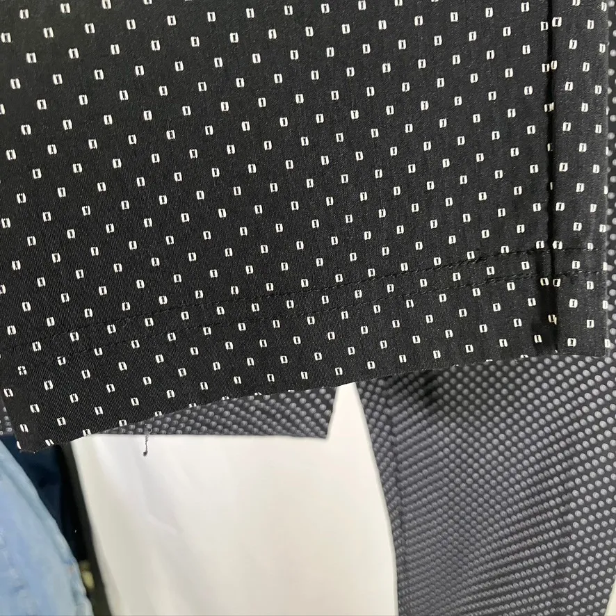 Tommy Hilfiger Black White Dot Print Stretch Career Pants Size 12 Preppy Classic - Image 4