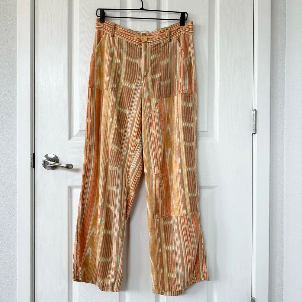 BDG Rae Wide Leg Cargo Linen Pants - Image 2