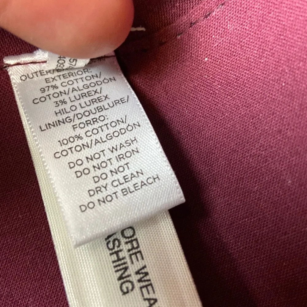 Loft NWOT Embroidered Box Clutch with Chain in Pink and White Stripes - Image 10