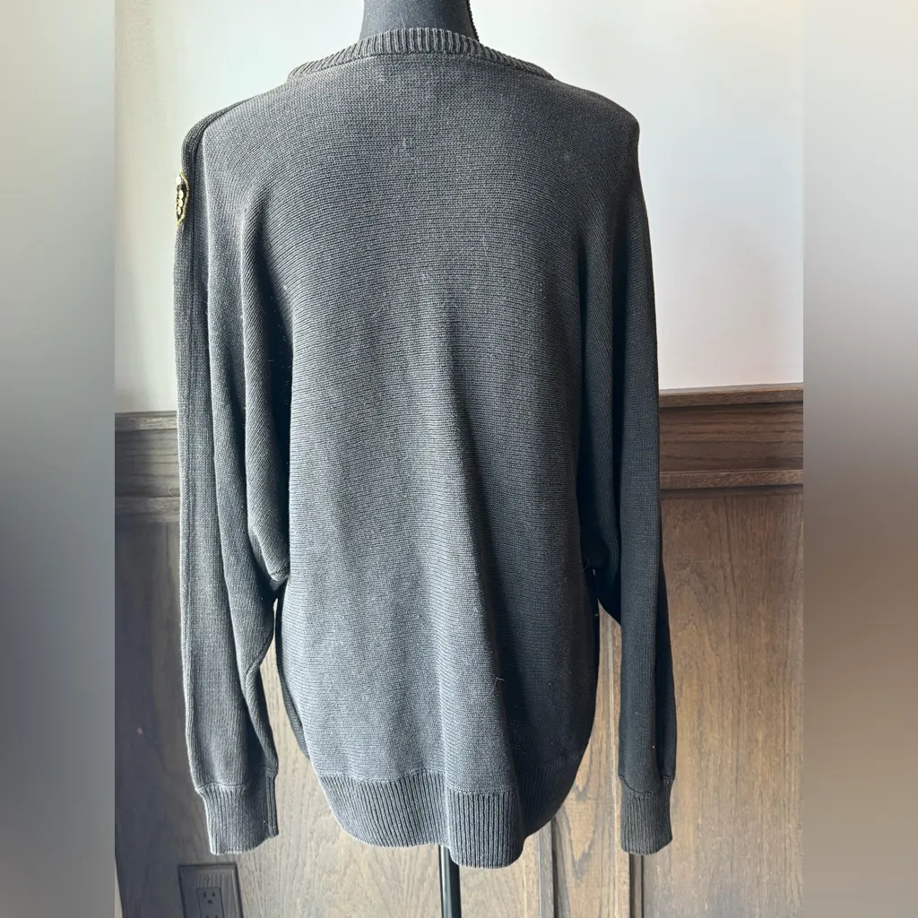 Diana Marco vintage sequin sweater size 22 Black - Image 5