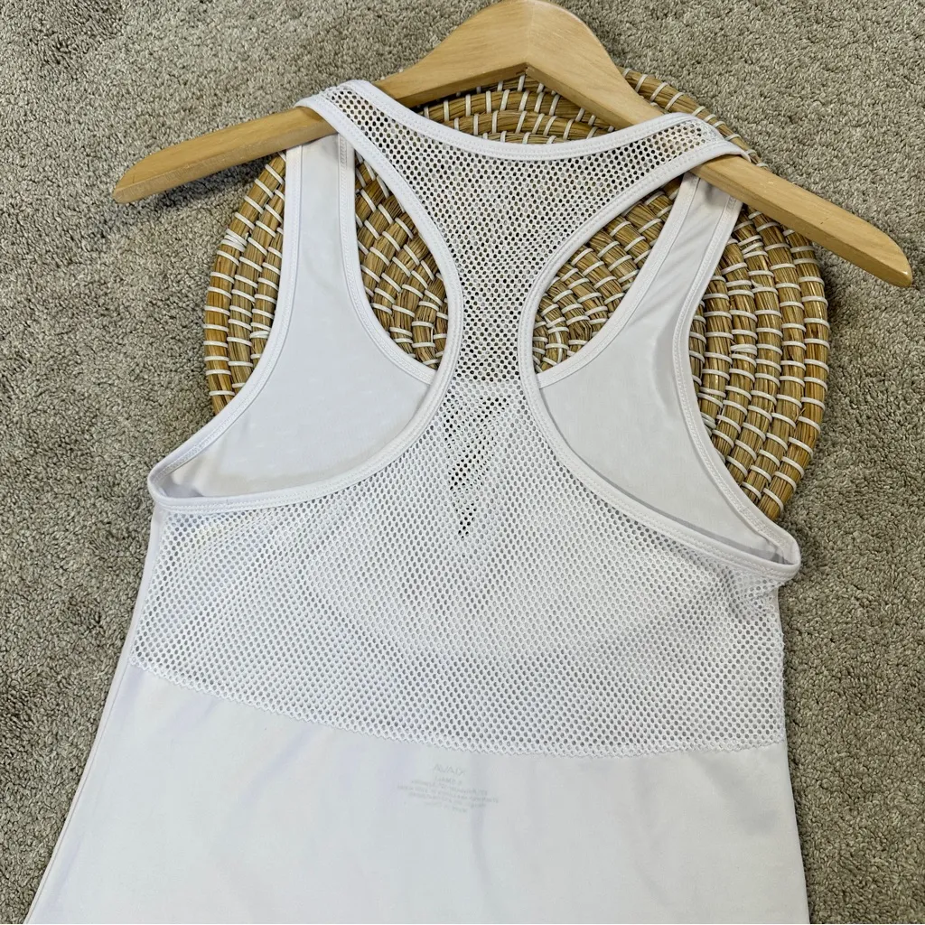 KIAVA Women’s Mesh Tank Top Sleeveless Racerback Workout in White XS - Image 7