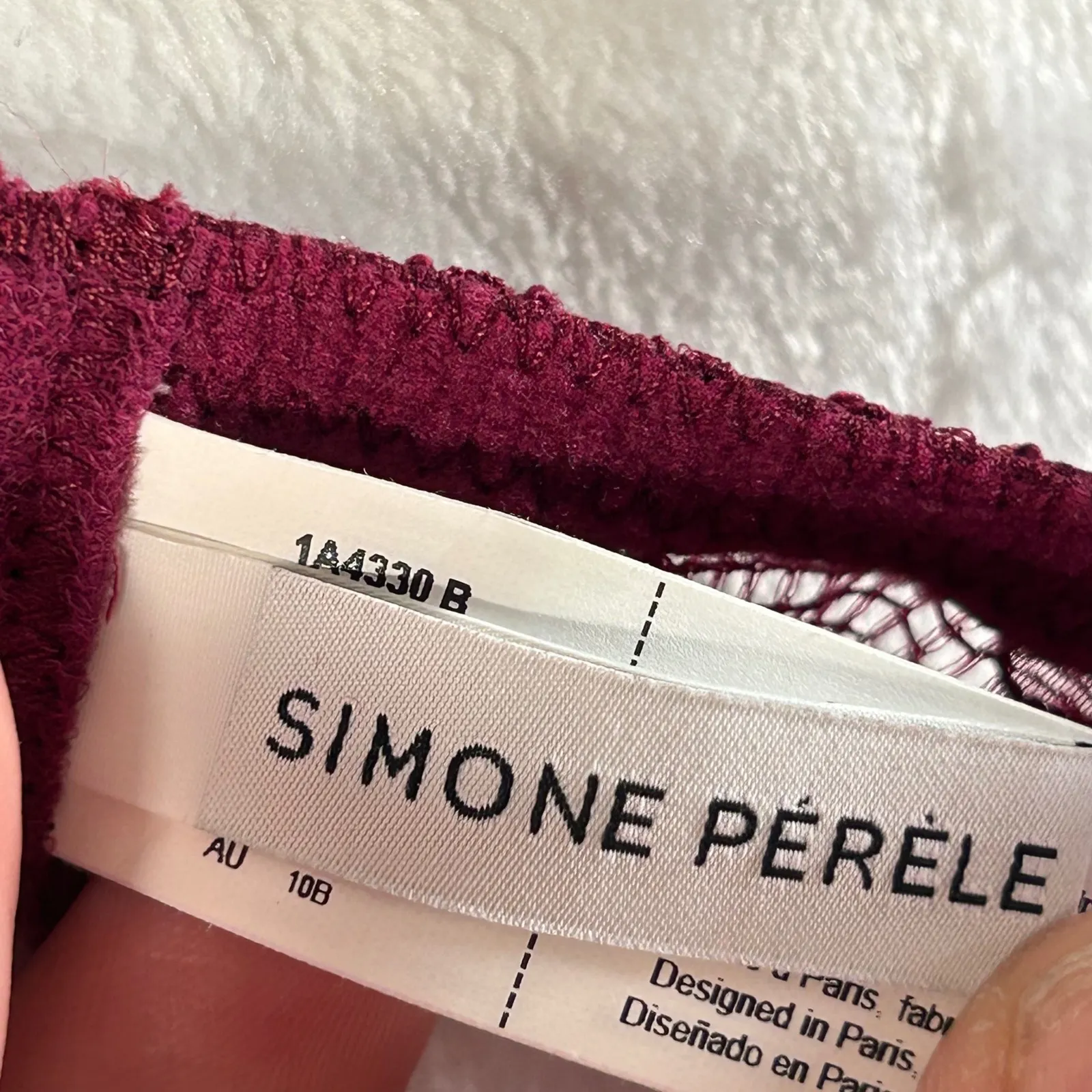 Simone Perele Burgundy Lace Balconette Bra US 32B FR 85B EUR 70B Red Size undefined - Image 4