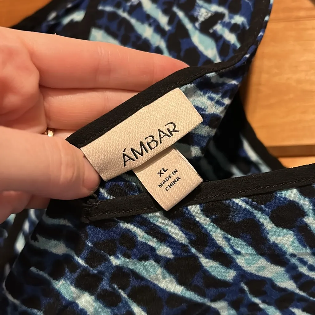 Ambar  blue tie dye swim coverup romper - Image 4