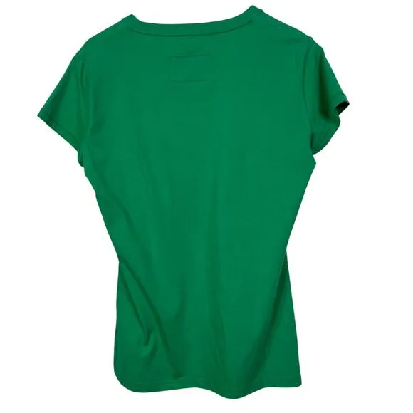 BMW Motorrad The Happy‎ Maker Damen Comic Strip Graphic Tee Womens Size L NWT Green Size L - Image 3