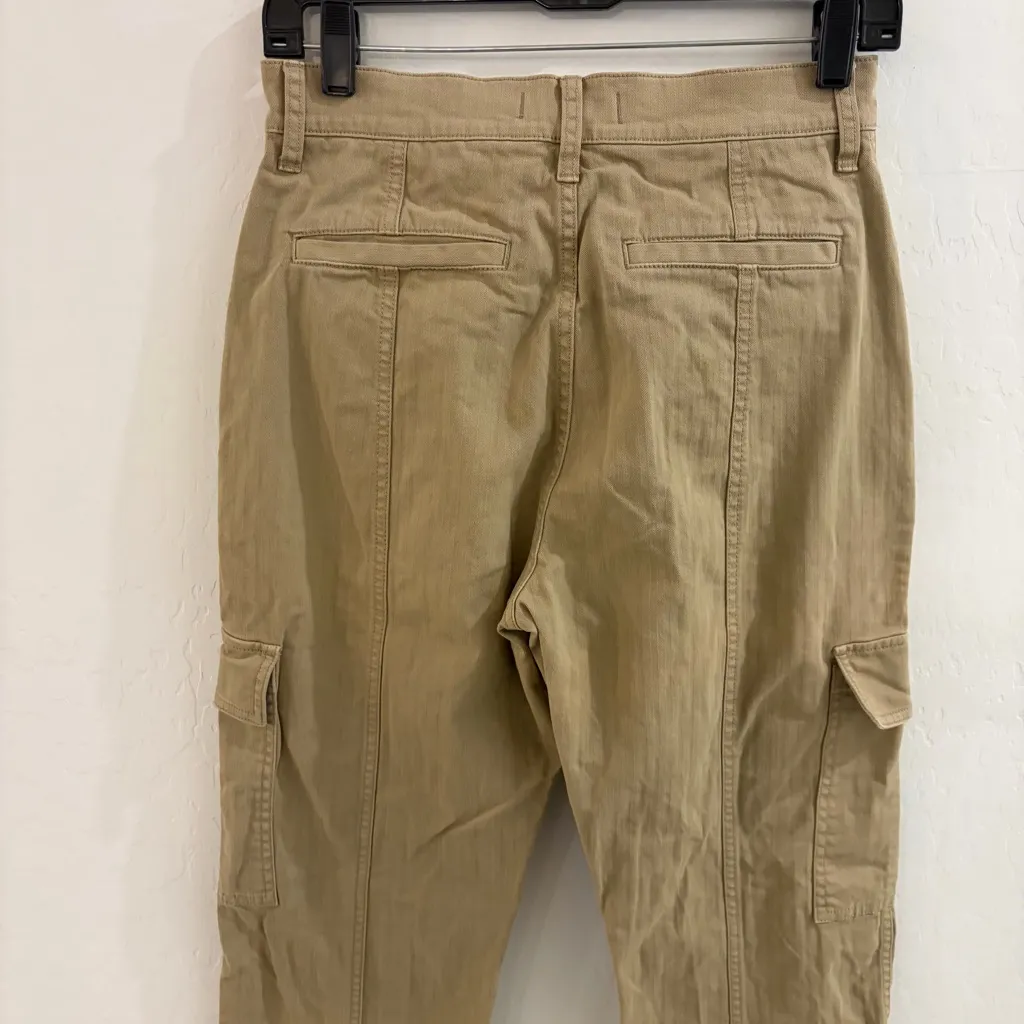 Madewell ‘90s Straight Cargo High Rise Utility in Sand Dune Wash Jeans Size 26 - Image 8