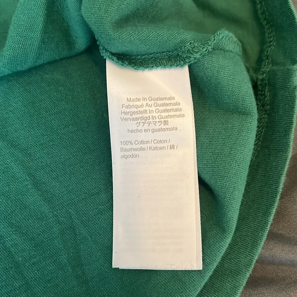 JCrew Essentials Long Sleeve Pocket TShirt Green Size Medium - Image 7