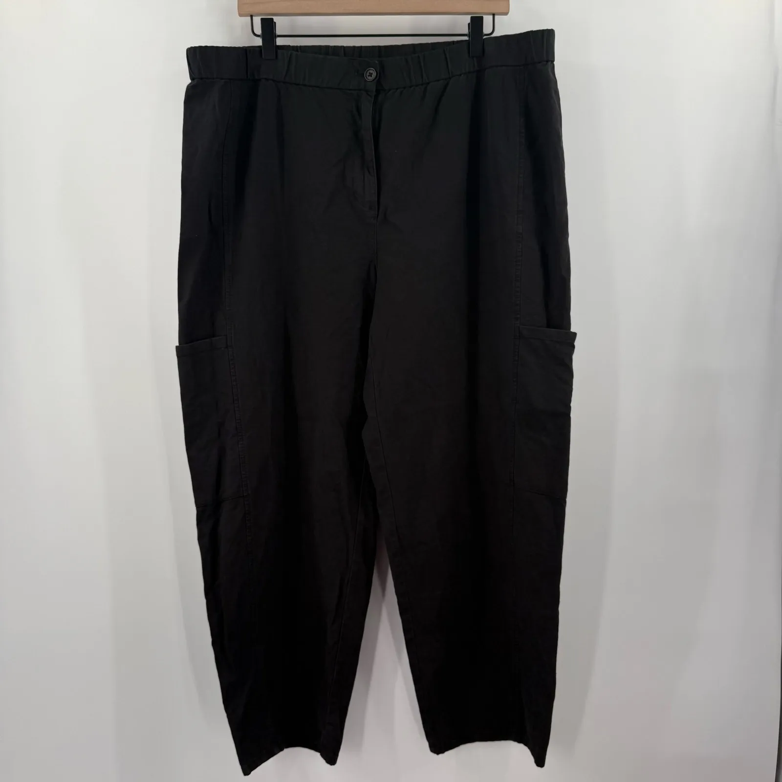 Eileen Fisher Lantern Cargo Pants Extra Large NEW Organic Cotton Hemp NWOT - Image 16