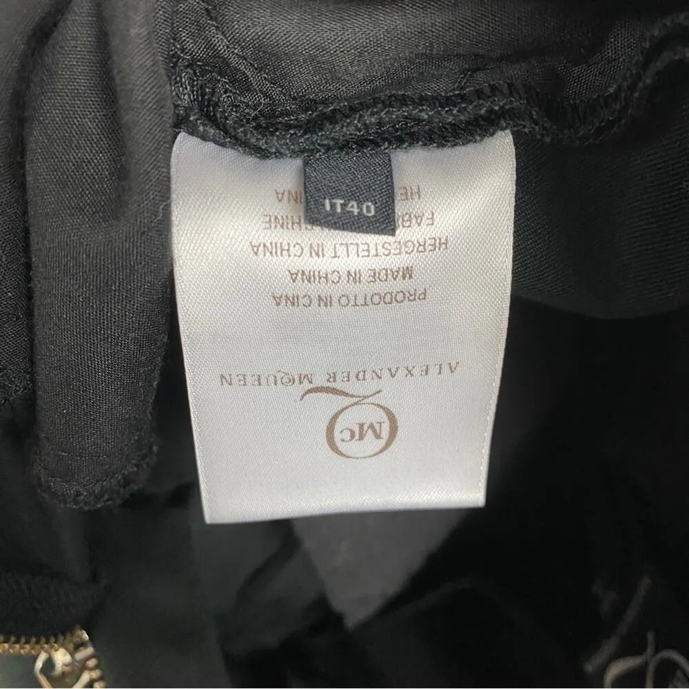 McQ Alexander McQueen Black Zipper Cuff Pants Sz.IT40 Size undefined - Image 12