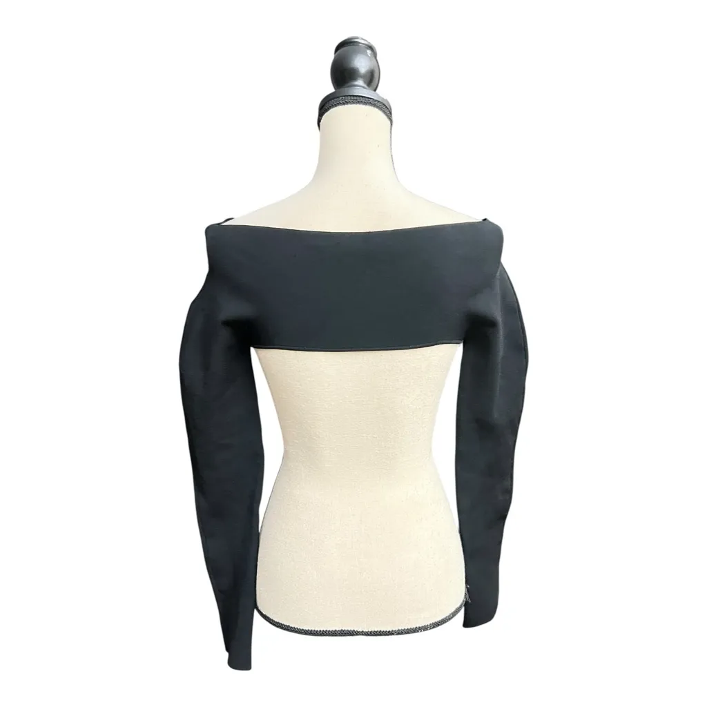 NWOT Dion Lee Sleek Black Crop Top Size S/M - Image 4