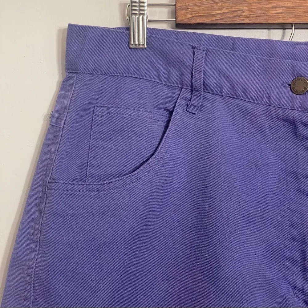 Purple 90s vintage jorts denim shorts, Carolina Bay size 18W 32 - Image 3