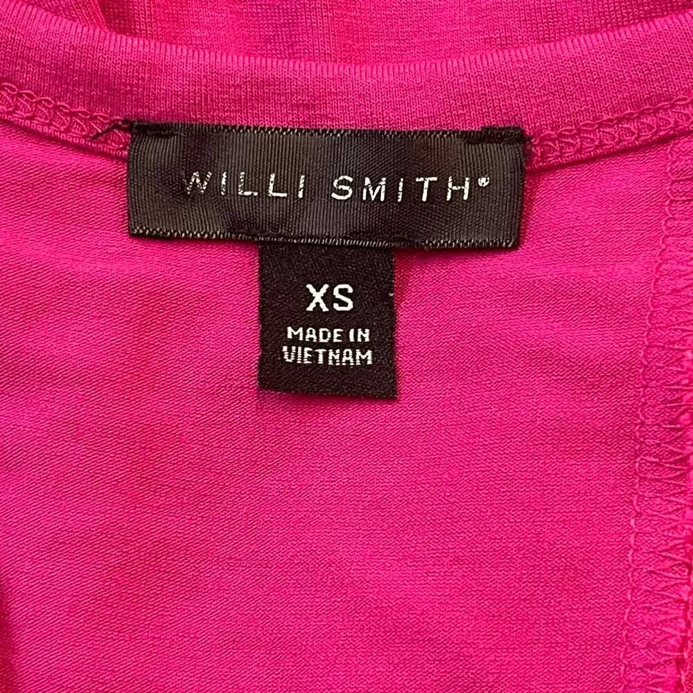 Fuchsia Sleeveless Fit & Flare Designer Dress by Willi Smith Size XS - Image 5