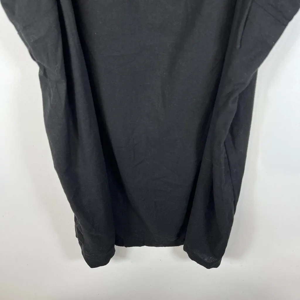 NWT Old Navy‎ Size XXL Petite Black Linen Blend Spaghetti Strap Summer Sun Dress - Image 3