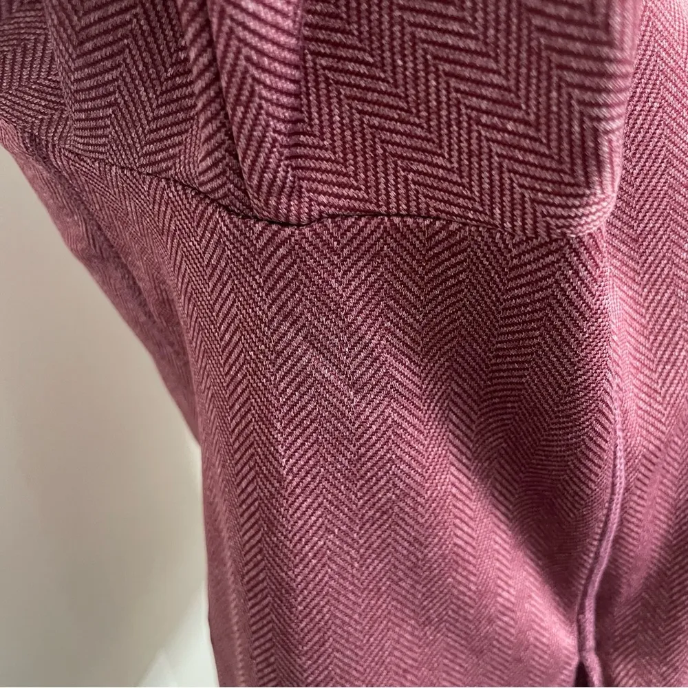 Champion C9 Hoodie Sweatshirt Pockets Herringbone High Low Hem Thumbholes Wine - Image 3