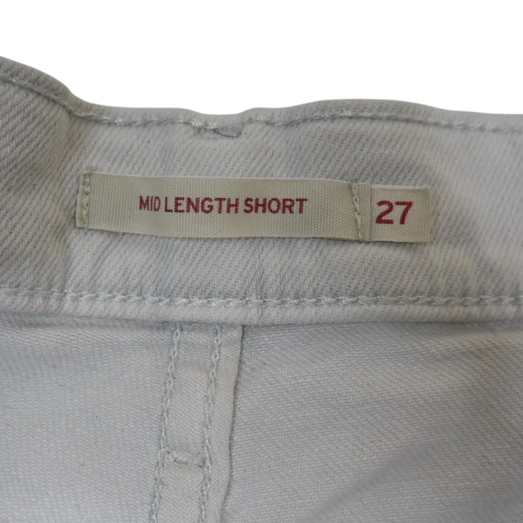 Levi's Women's 27 Mid Length Denim Jean Short - Image 8