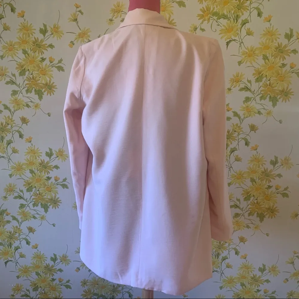 New Ellison light pink boyfriend blazer size L - Image 7