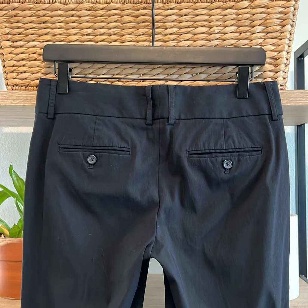 Express Editor Mid-Rise Black Capri Woven Twill Career Dress Pant Trouser, 4 - Image 5