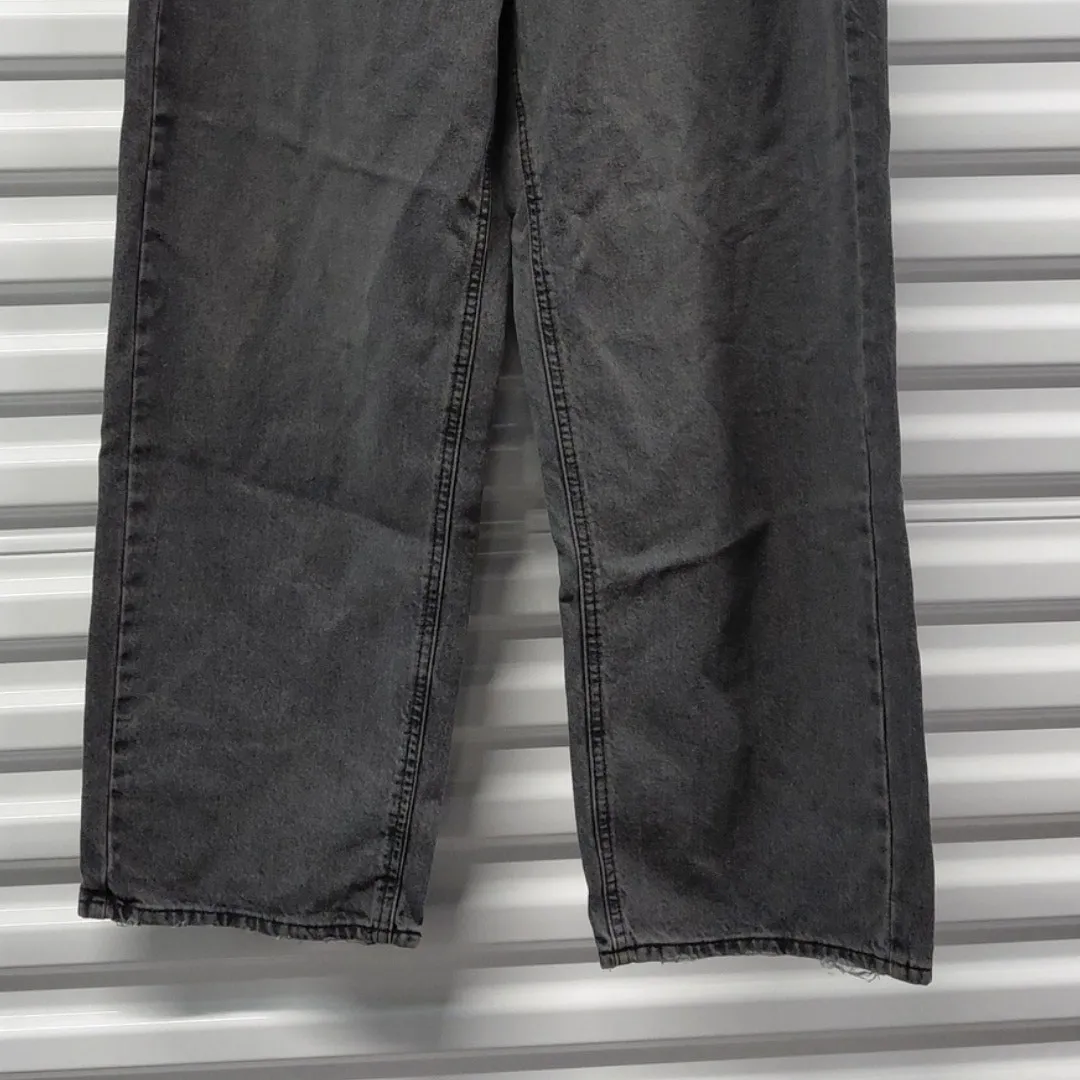 Urban Outfitters BDG Womens High Rise Jeans Size 32 Black Tapered Baggy Y2K - Image 10