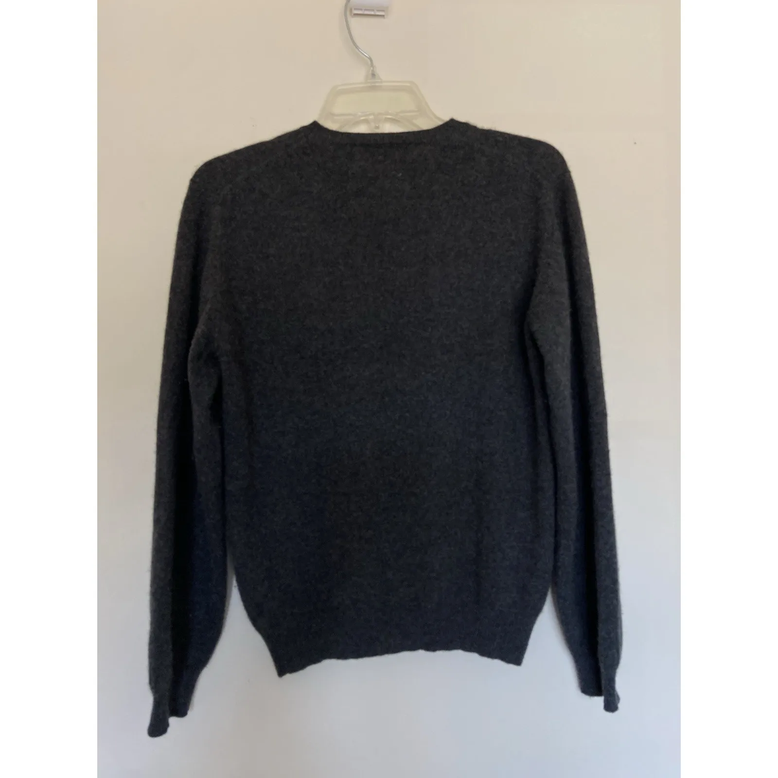 Deane & White Charcoal Gray Grey Vneck 100% Cashmere Jumper Sweater Womens Small - Image 6