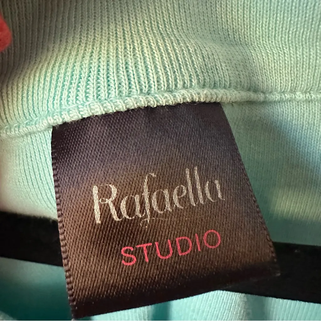 Rafaella Short Sleeve Top Women's Blue Casual Baby Tee Peekaboo Neckline Y2K - Image 2