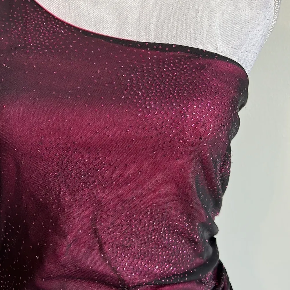 Vintage 90s Y2K Sparkly Dress Pink - Image 4