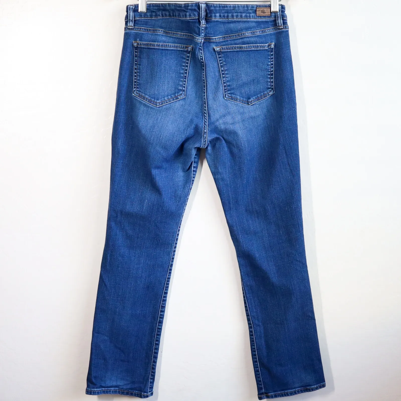 Lauren Ralph Lauren Jeans Premier Straight Leg Blue Denim Size‎ 12 Medium Wash - Image 10