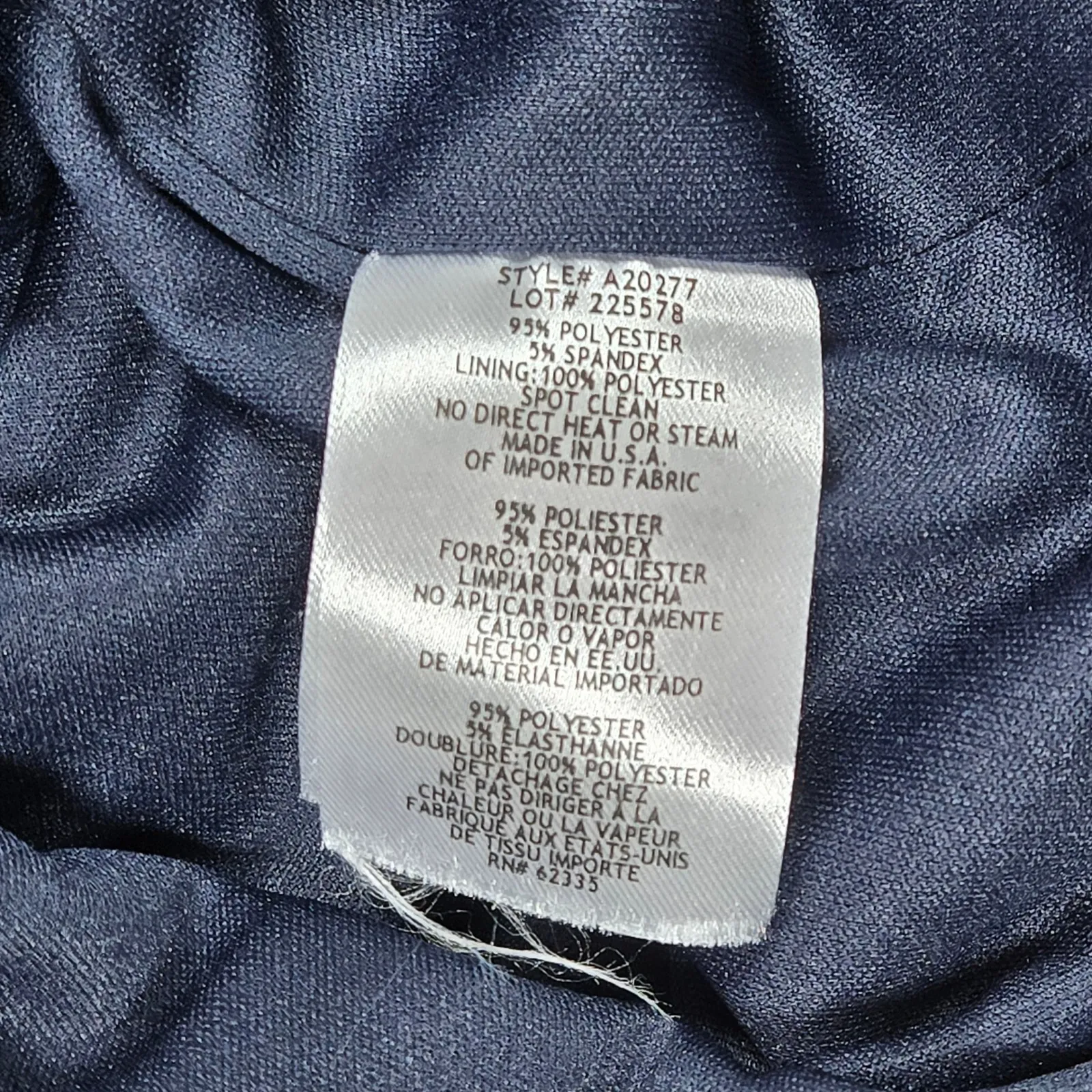 Betsy & Adam Navy Beaded Bell Sleeve V Neck Mini Cocktail Dress Size 8 NWT‎ - Image 6