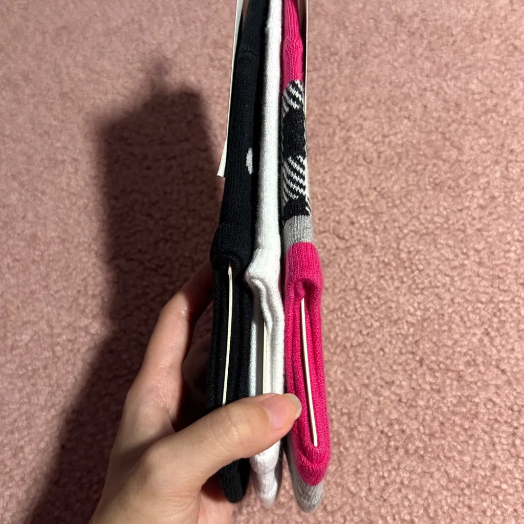 Xersion Black and Gray Plaid Sneaker Liner Socks - Image 3