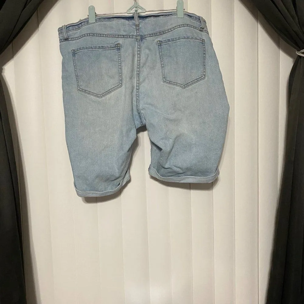 Old navy denim jeans curvy shorts Blue Size 14 - Image 4