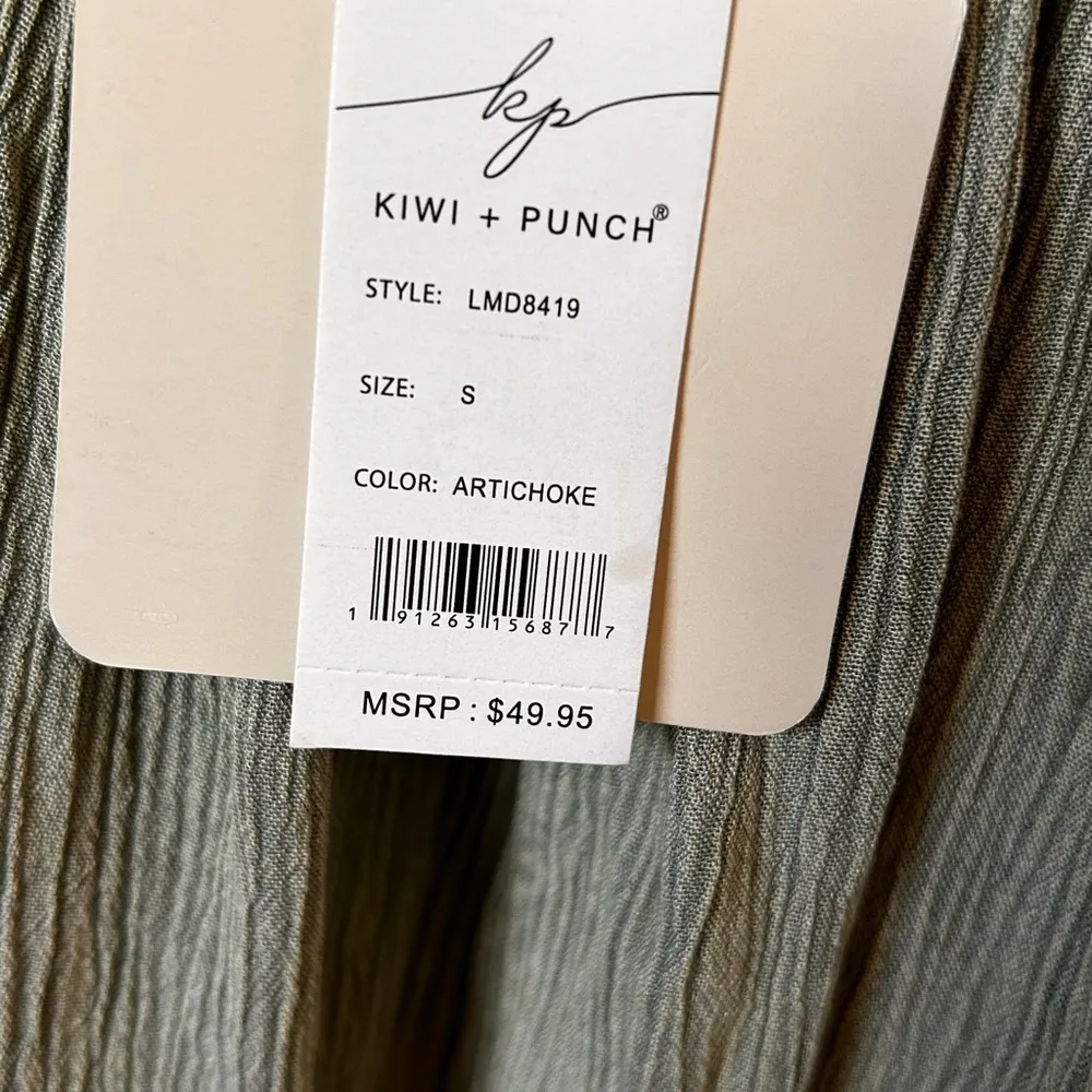 Kiwi + Punch Olive dress Green - Image 3