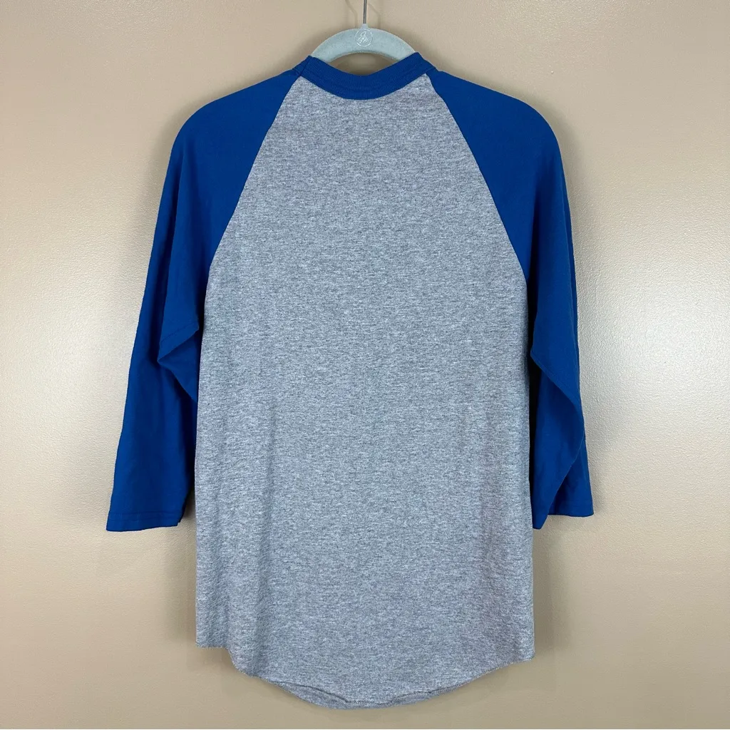 Love Patriots Football Blue & Gray Women’s 3/4 Sleeve Top T-shirt Small - Image 5