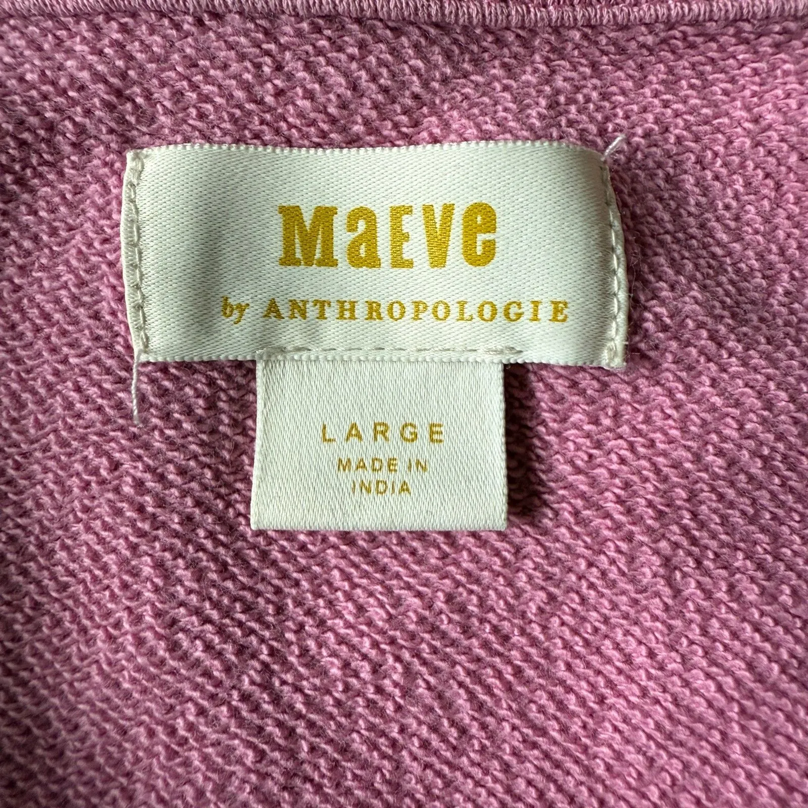Anthropologie Maeve City Crew Sweatshirt Austin Texas Cotton Bubblegum Pink L - Image 4