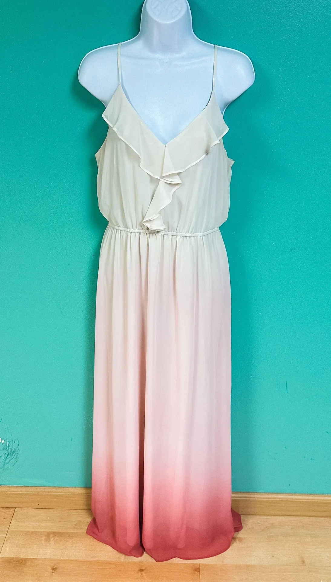 Cream & Pink Ombr Maxi Dress Size M - $51 (25% Off Retail) - From Kelsey