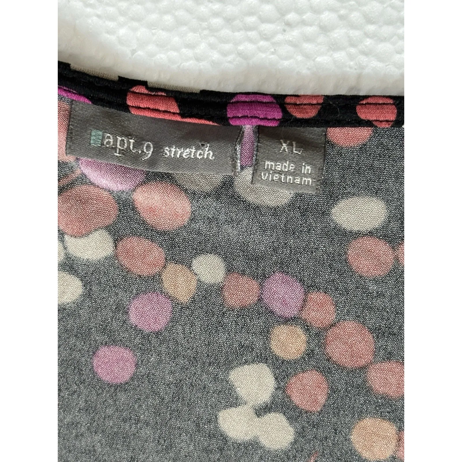 Vintage Apt 9‎ Stretch Womens Y2K Fairy Top Size XL Whimsigoth Dark Floral - Image 4