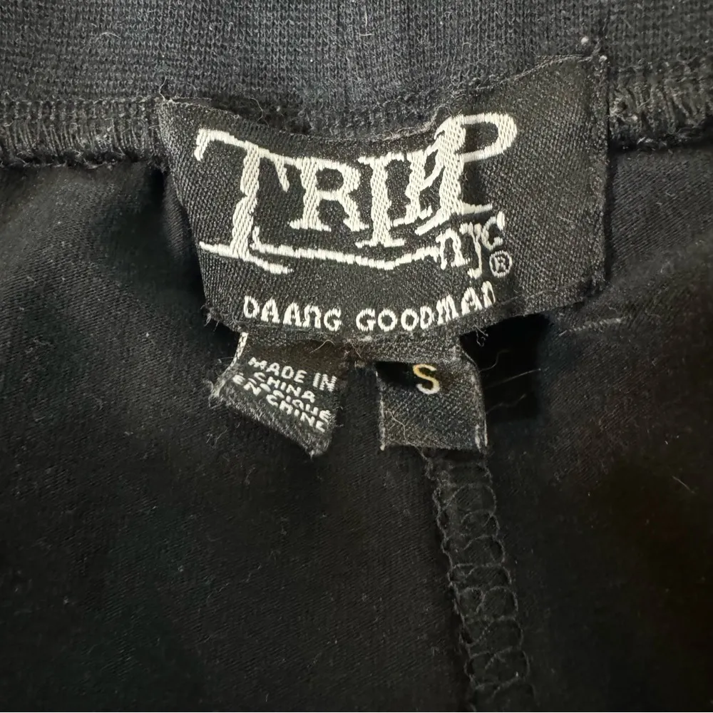 Tripp NYC Black Mesh Vinyl Star Shorts Small - Image 6