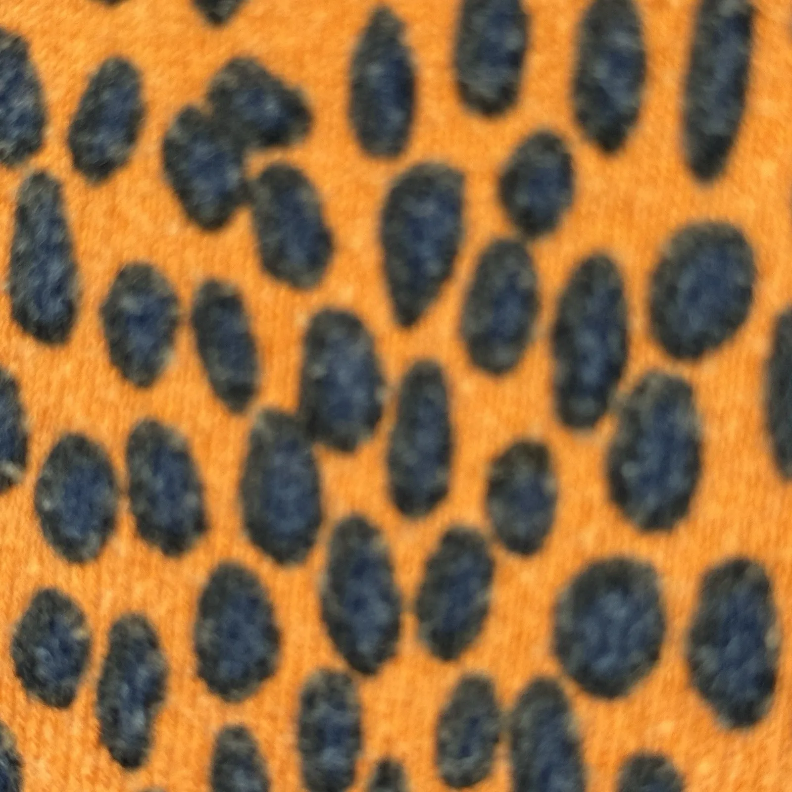 J. Crew Sweater Womens Large Orange Blue Cheetah Leopard‎ Teddie Academia Preppy - Image 5