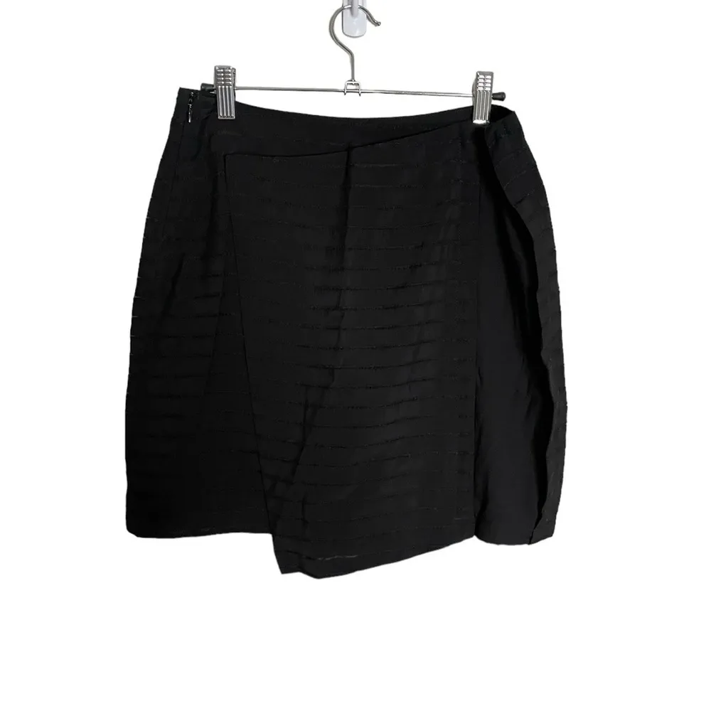 Barney’s New York Black Stripe Wrap Skirt Minimalistic NWT - Image 4