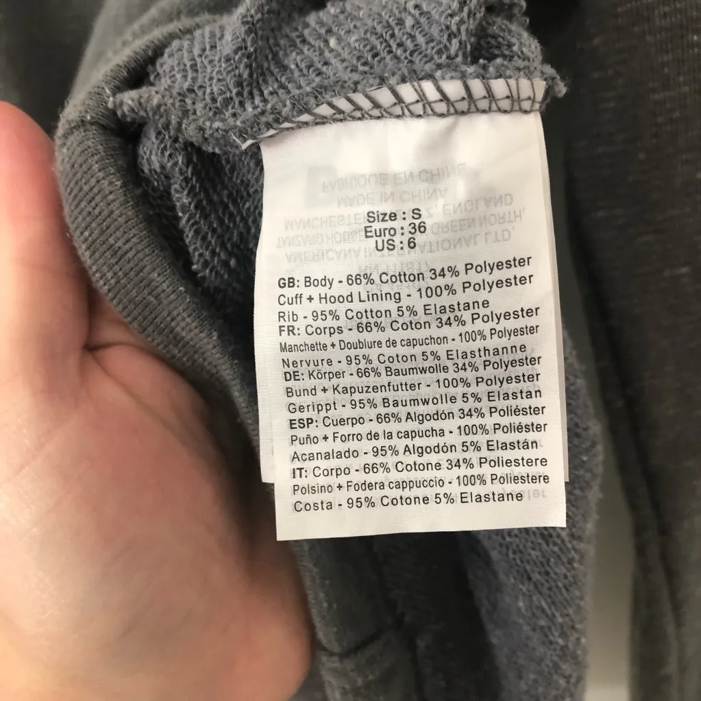 Bench 4/$25  Workout Heathered Gray Zip Up Hoodie - Image 8