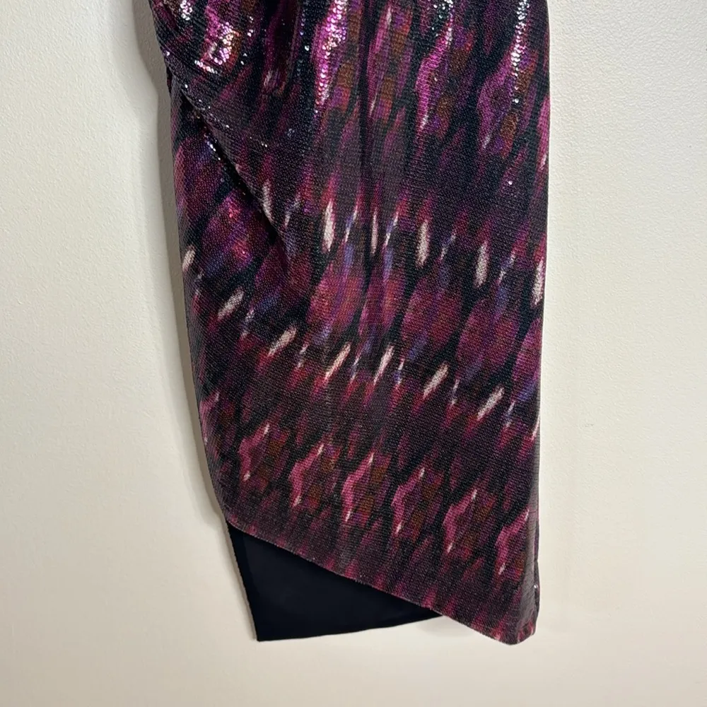 Misa Los Angeles Divia Dress in Fuchsia Ikat Sequin  size XS ladies - Image 7
