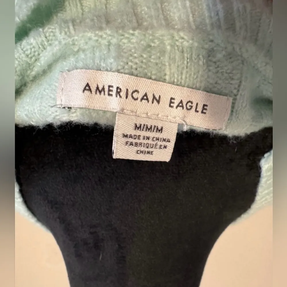 NWOT American Eagle Mint Green Ribbed Knit Sweater size medium - Image 4