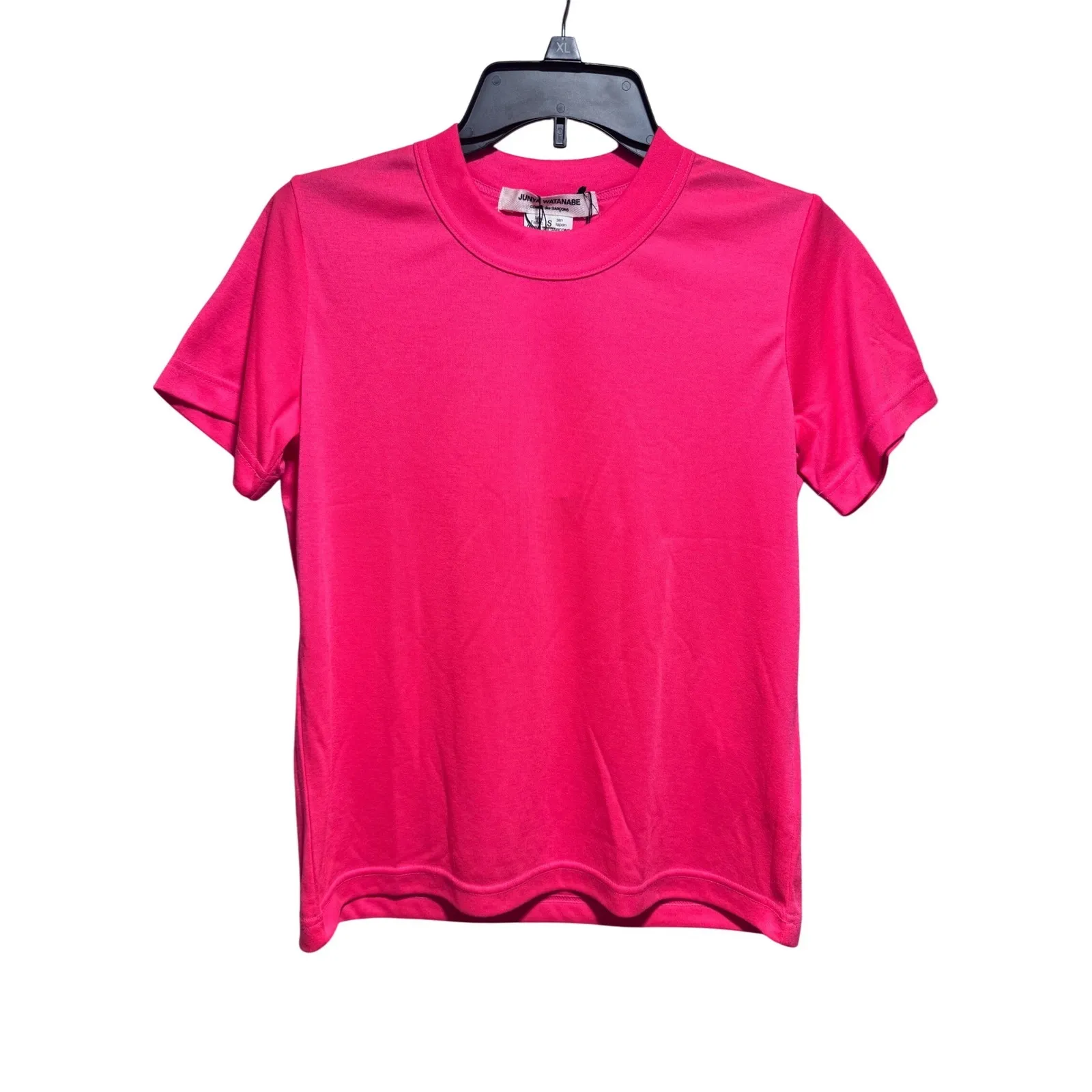 JUNYA WATANABE COMME des GARCONS Pink Mock Neck T Shirt Size S Red - Image 4