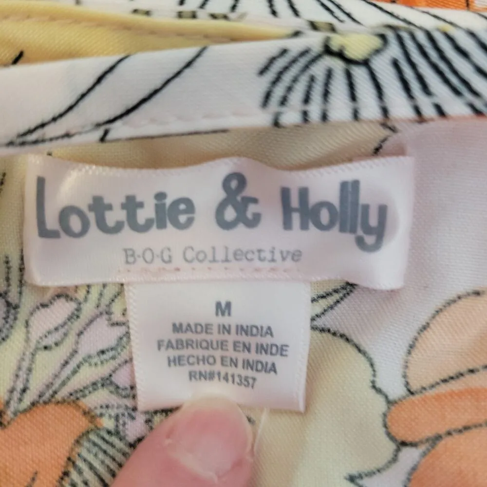 NWT Tiered Floral Mini Dress Milkmaid Bloomcore Summer Wedding Guest Cruise Sz M Size M - Image 4