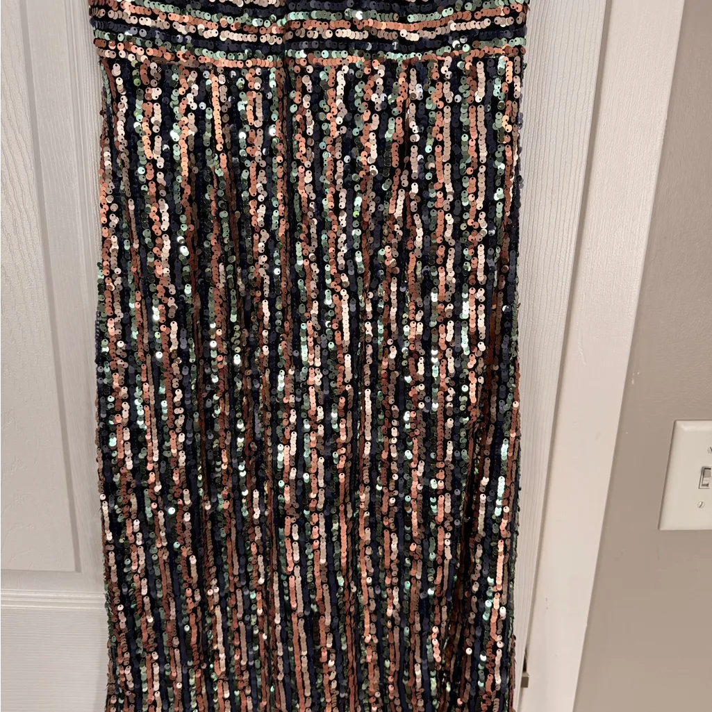 Lulus Multi Sequin Midi Dress Holiday Party New Year - Image 4