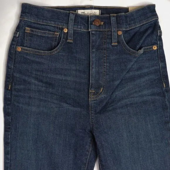 NEW Madewell 11" High-Rise Skinny Jeans in‎ Birchfiel, size 25 - Image 6