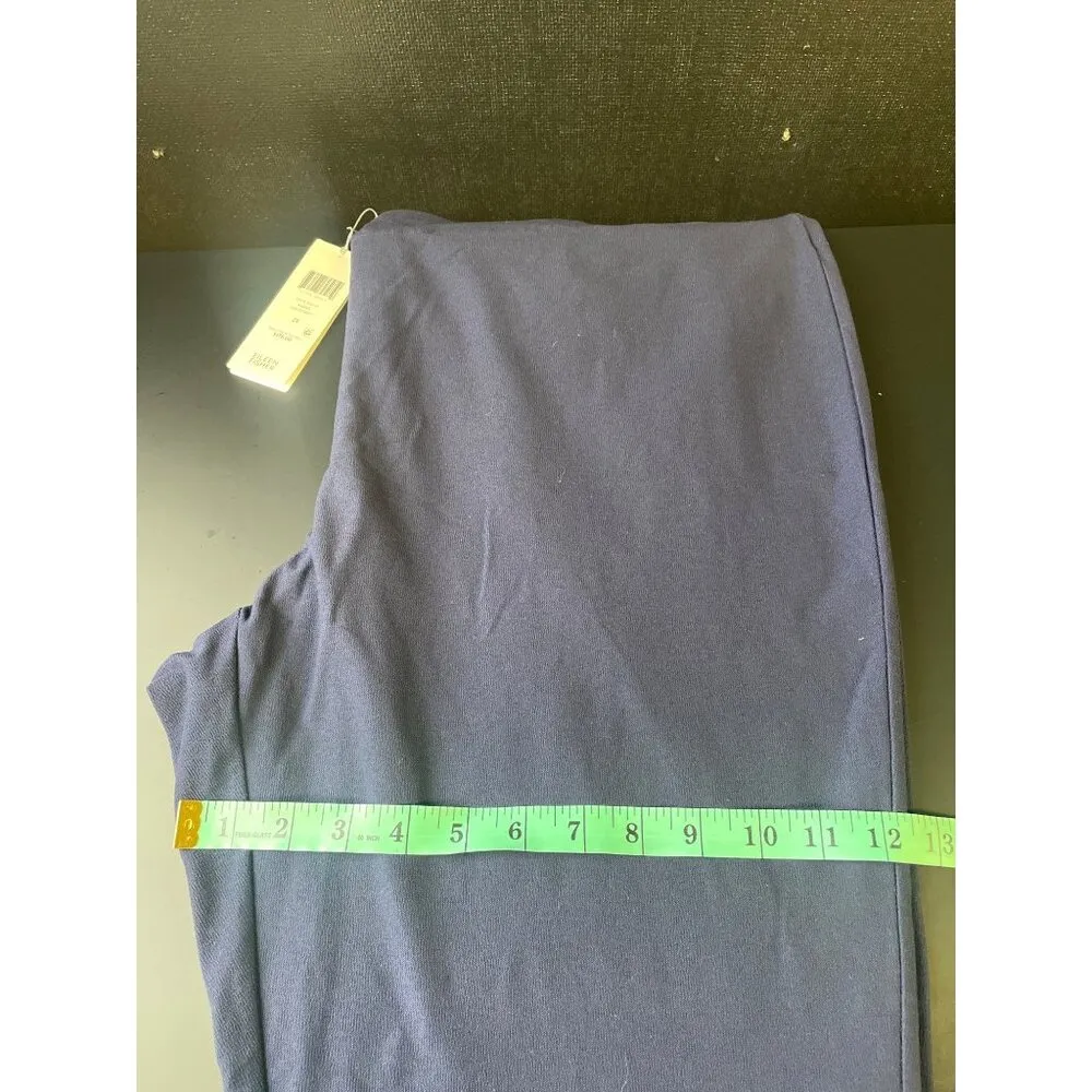 Eileen Fisher Women's Navy Blue Stretch Pants Size 3X x 27L SKU 2197 - Image 5